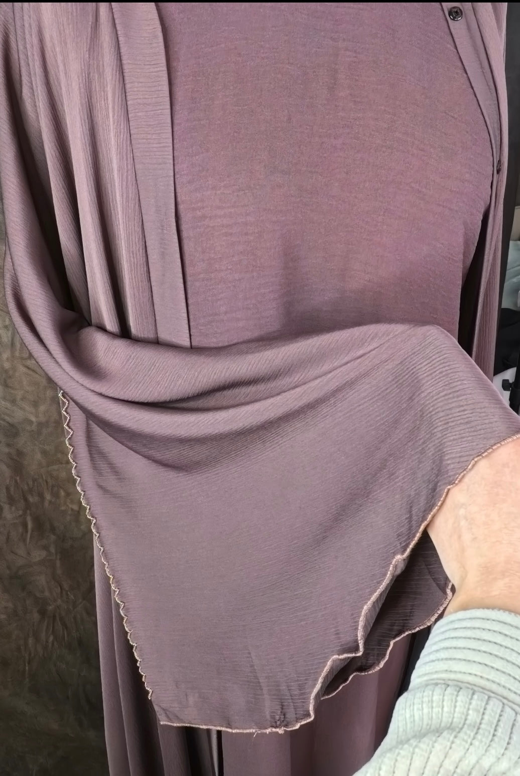 Convertible Abaya – Mauve
