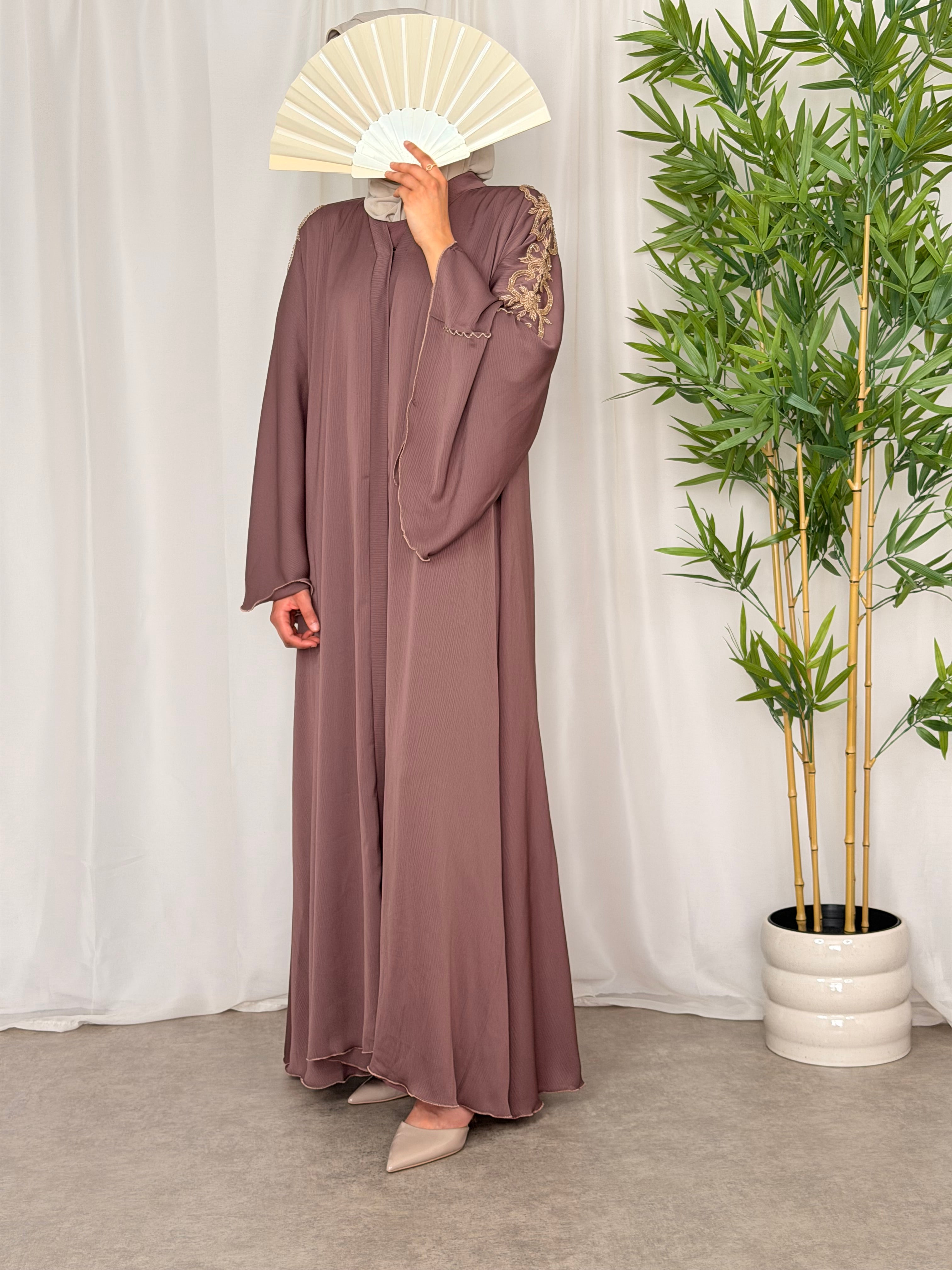 Convertible Abaya - Rosewood