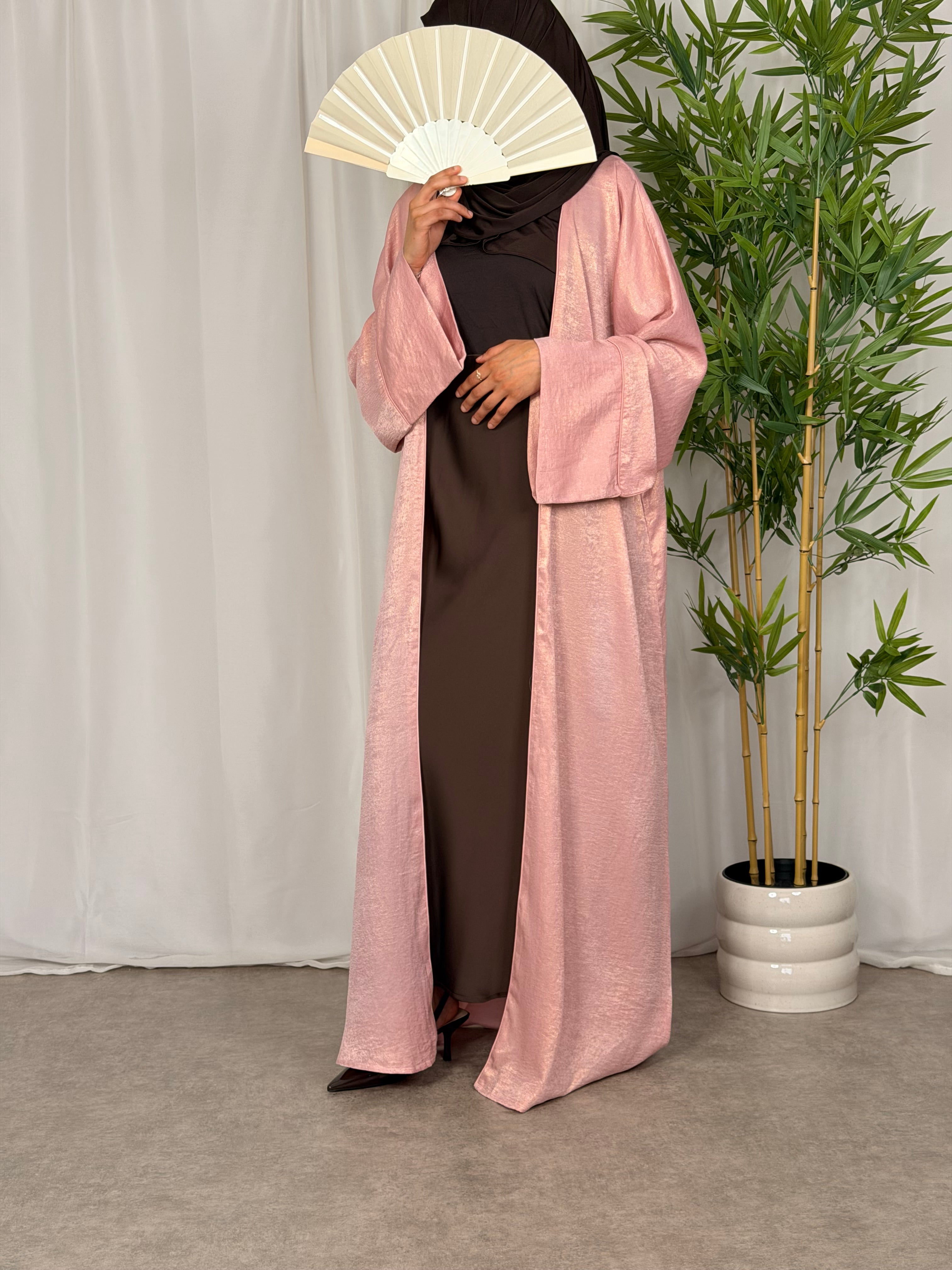 Kimono Abaya - Vintage Rose