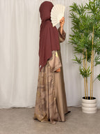 Golden Dune Open Abaya met Onderjurk