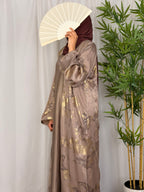 Golden Dune Open Abaya met Onderjurk