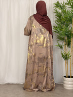 Golden Dune Open Abaya met Onderjurk
