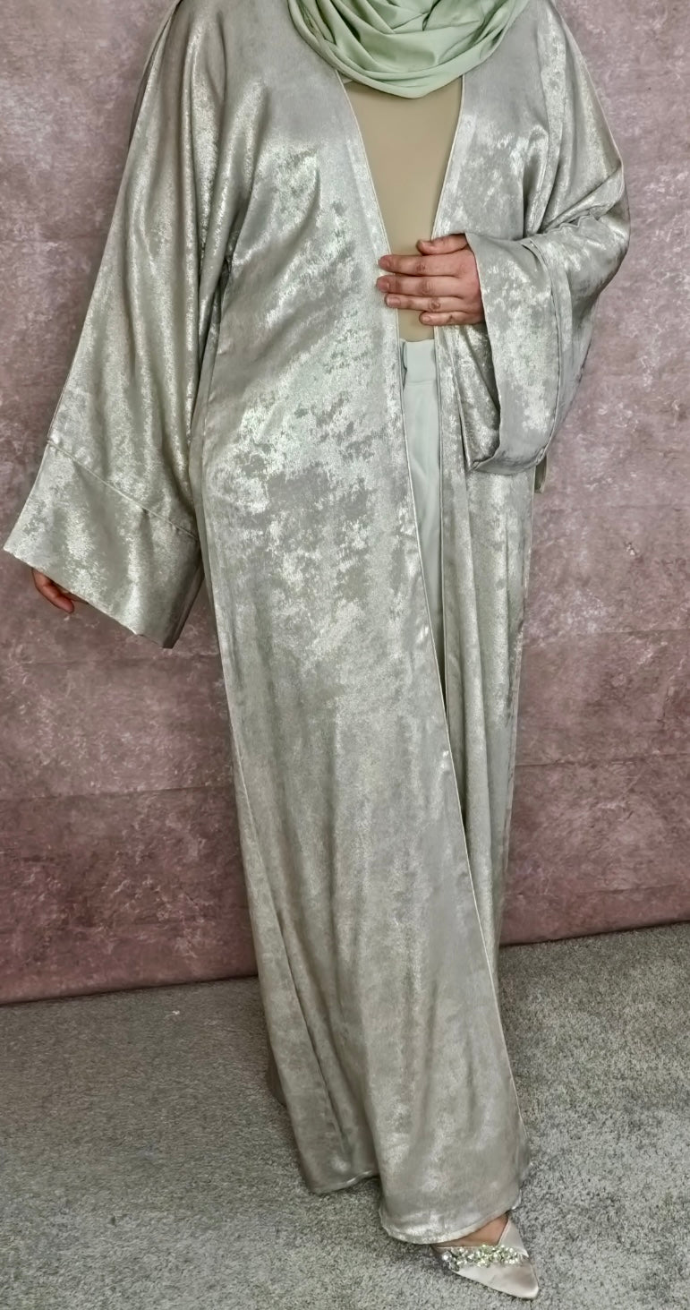 Classic Kimono Abaya - Beige